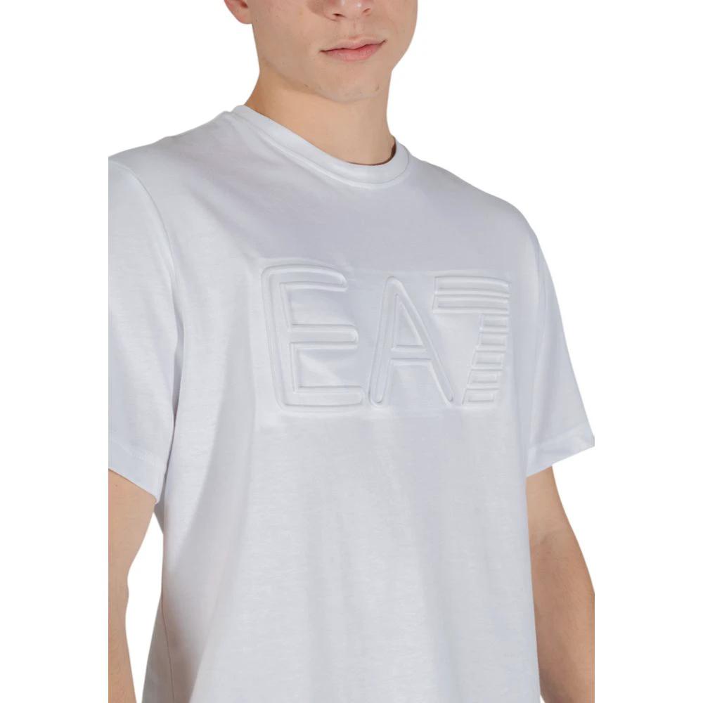 EA7 Emporio Armani White Cotton T-Shirt by EA7 Emporio Armani