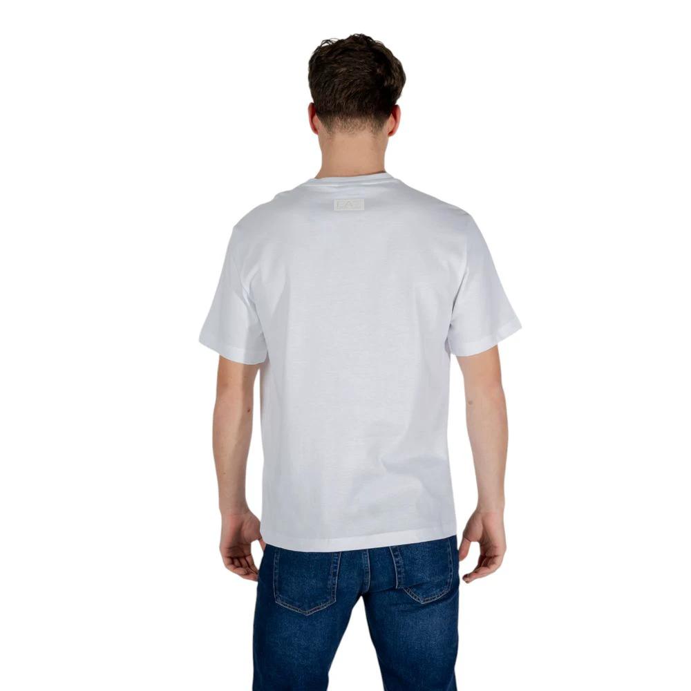 EA7 Emporio Armani White Cotton T-Shirt by EA7 Emporio Armani