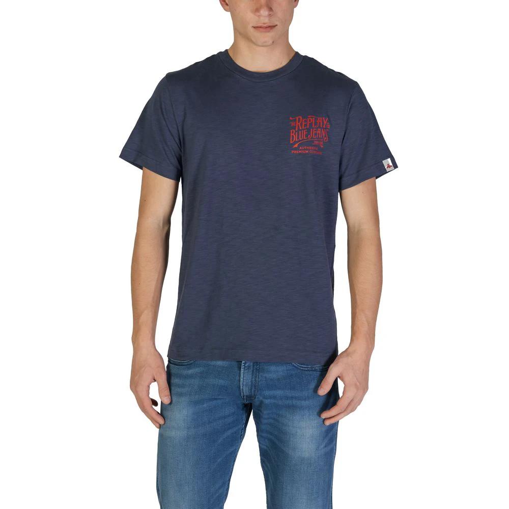 Replay Blue Cotton T-Shirt by Replay