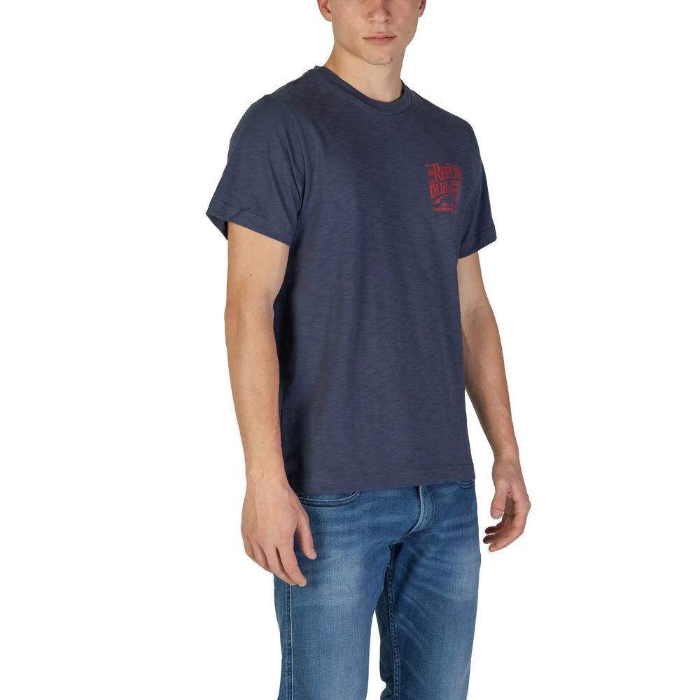 Replay Blue Cotton T-Shirt by Replay