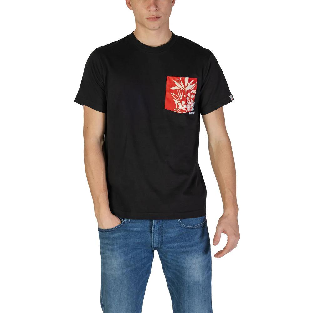 Replay Black Cotton T-Shirt by Replay