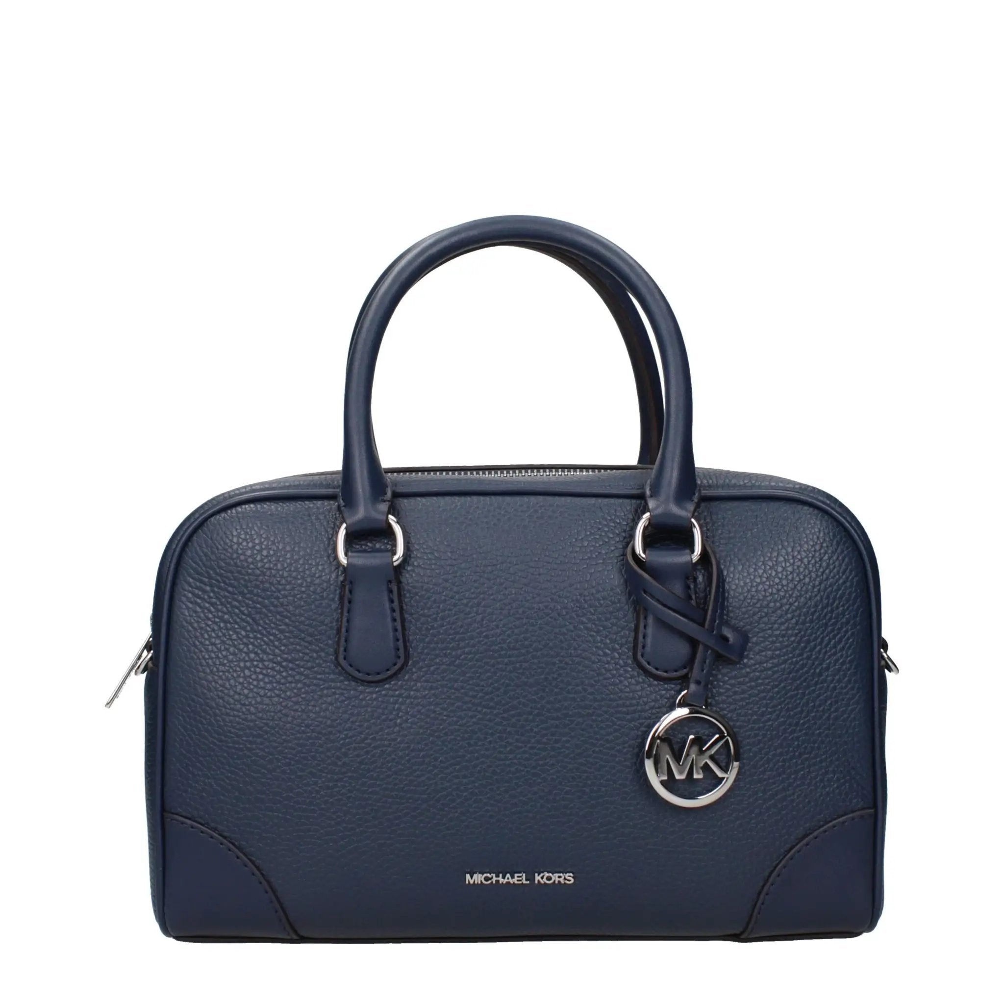 Sac à main en cuir bleu Michael Kors