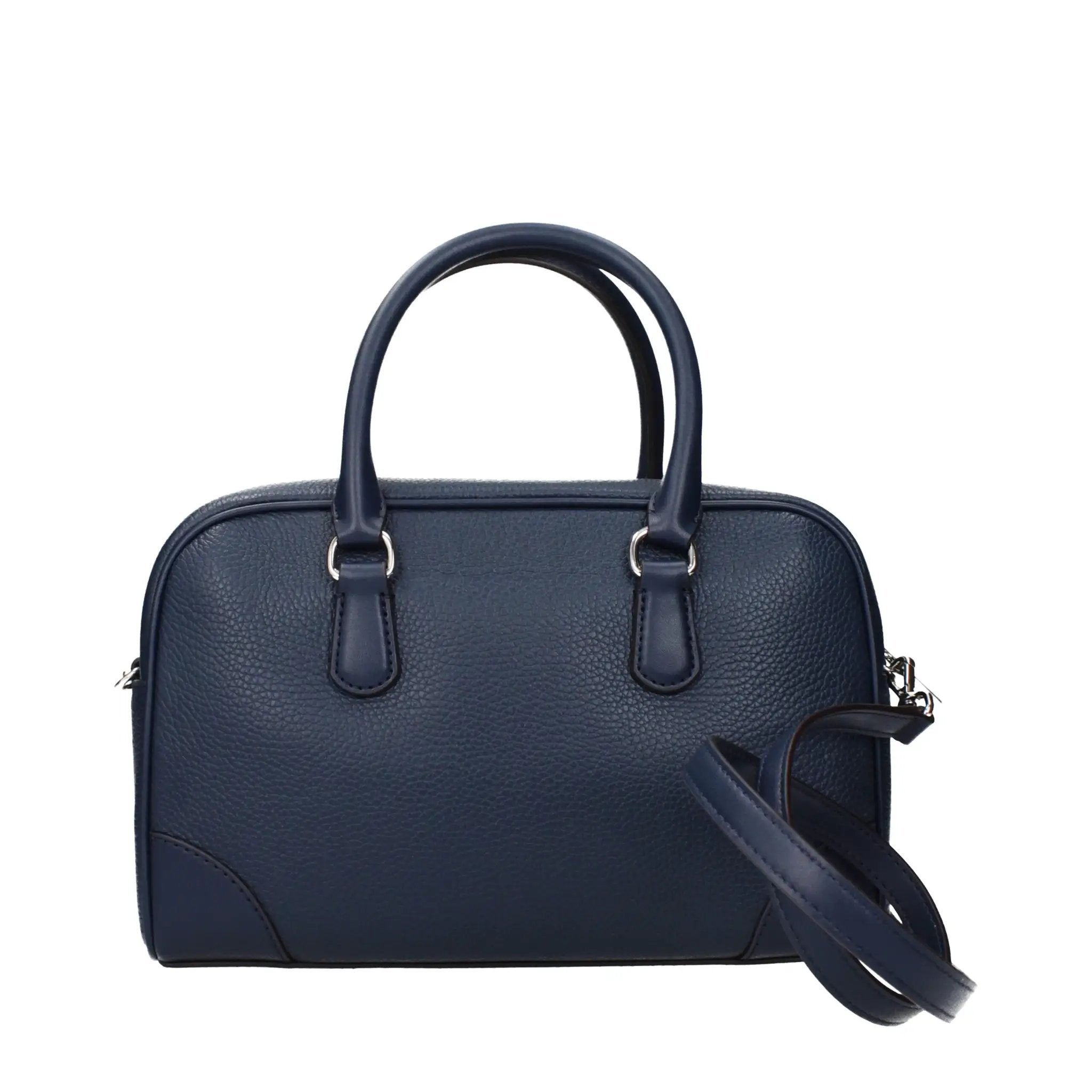 Sac à main en cuir bleu Michael Kors