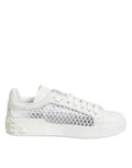 Dolce & Gabbana White Mesh Inserts Low Top Sneakers Shoes by Dolce & Gabbana