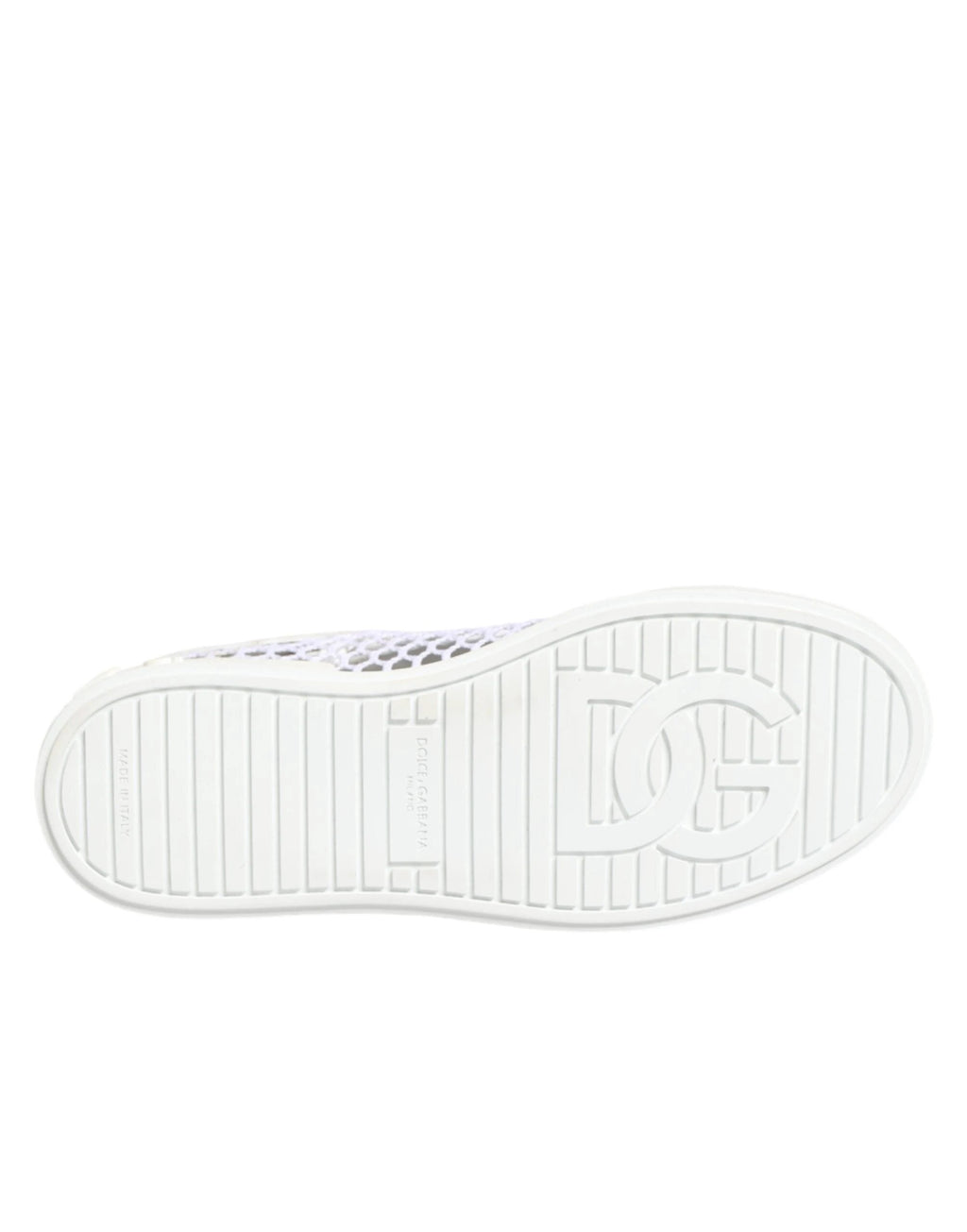 Dolce & Gabbana White Mesh Inserts Low Top Sneakers Shoes by Dolce & Gabbana