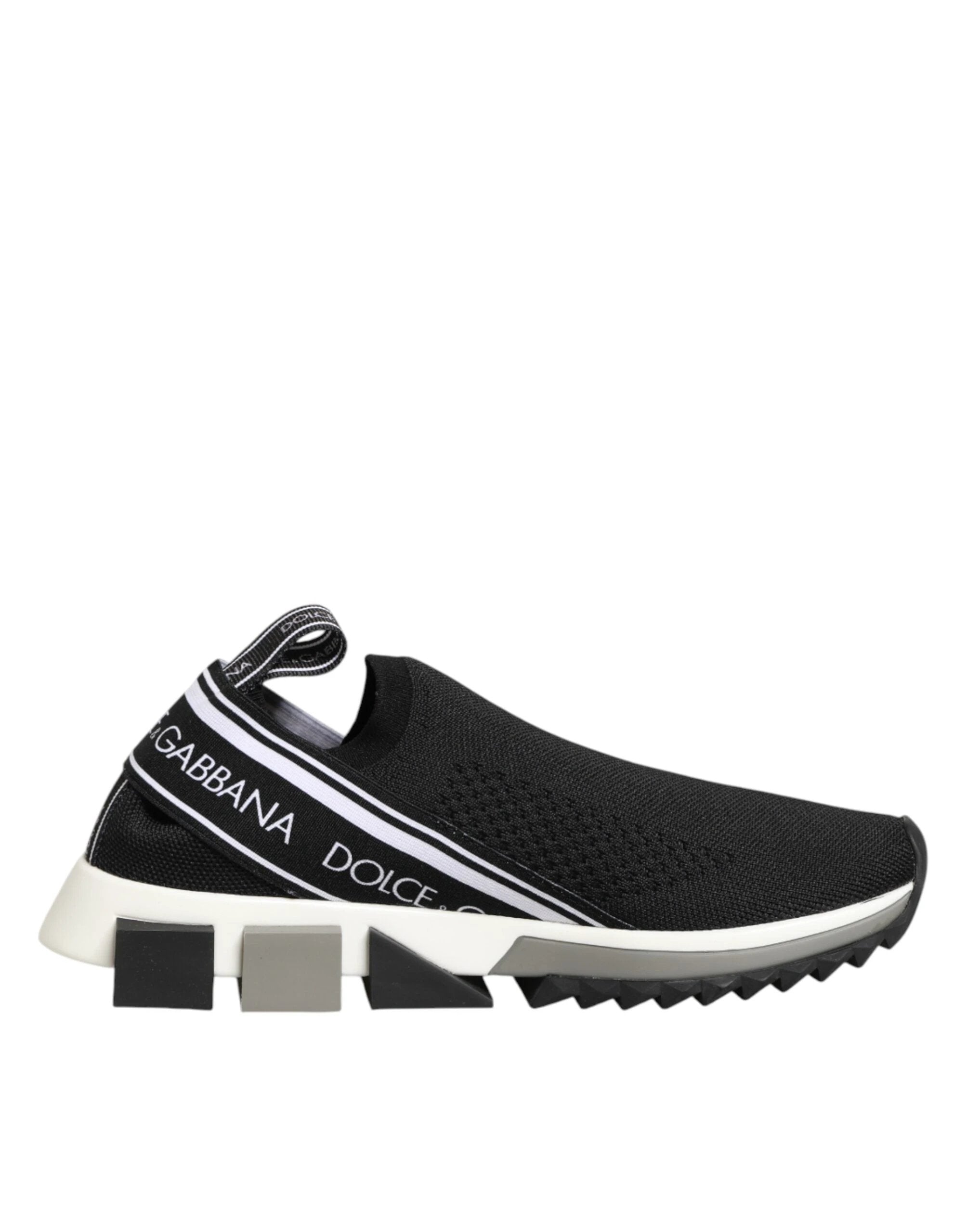 Dolce & Gabbana Black Slip On Sorrento Low Top Sneakers Shoes by Dolce & Gabbana