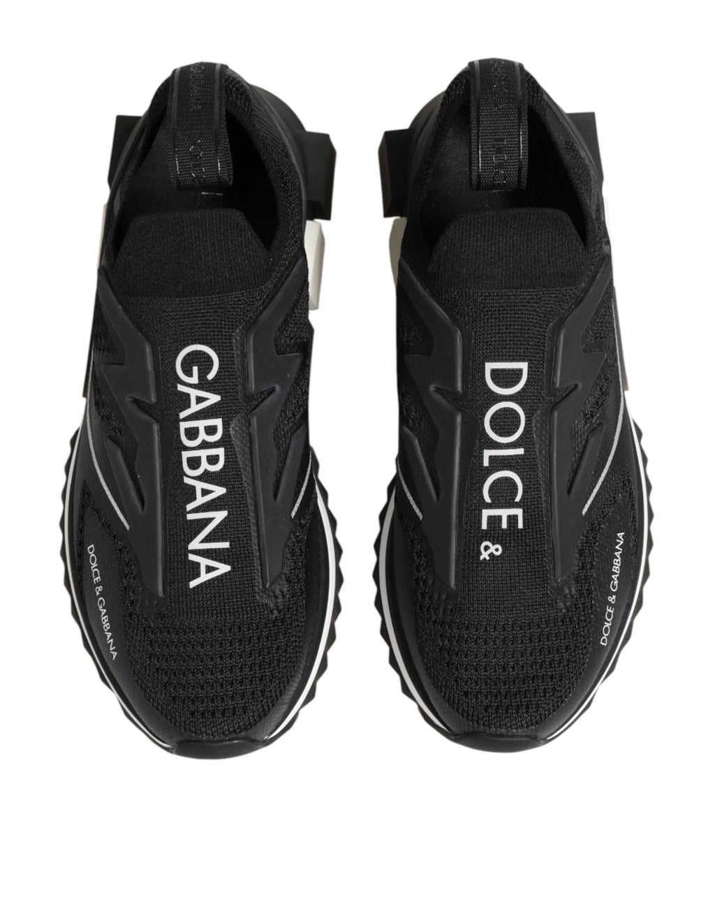 Dolce & Gabbana Black SORRENTO Sport Stretch Sneakers Shoes by Dolce & Gabbana
