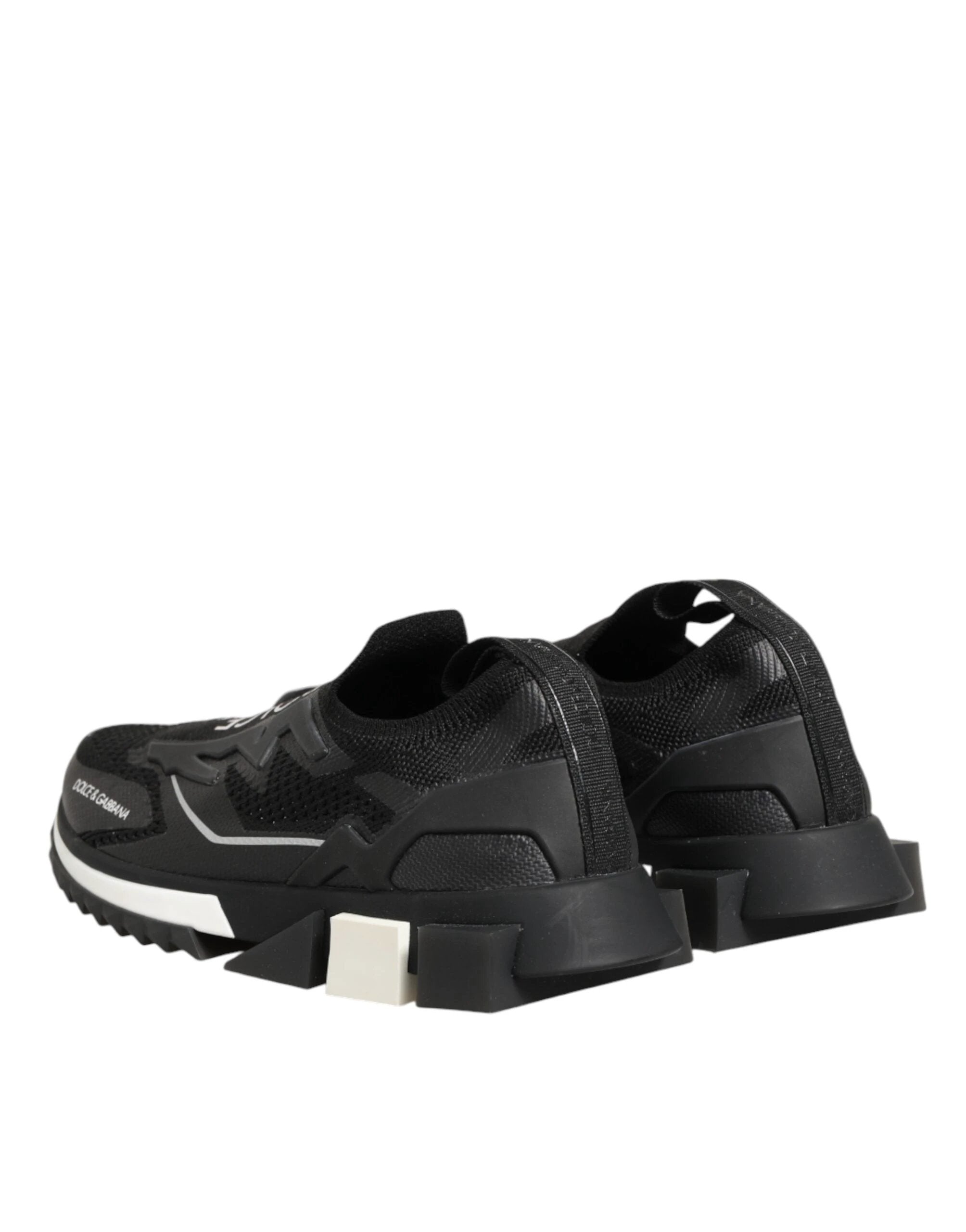 Dolce & Gabbana Black SORRENTO Sport Stretch Sneakers Shoes by Dolce & Gabbana