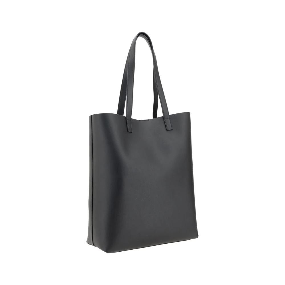 Saint Laurent Black Calf Leather Bos Taurus Handbag by Saint Laurent
