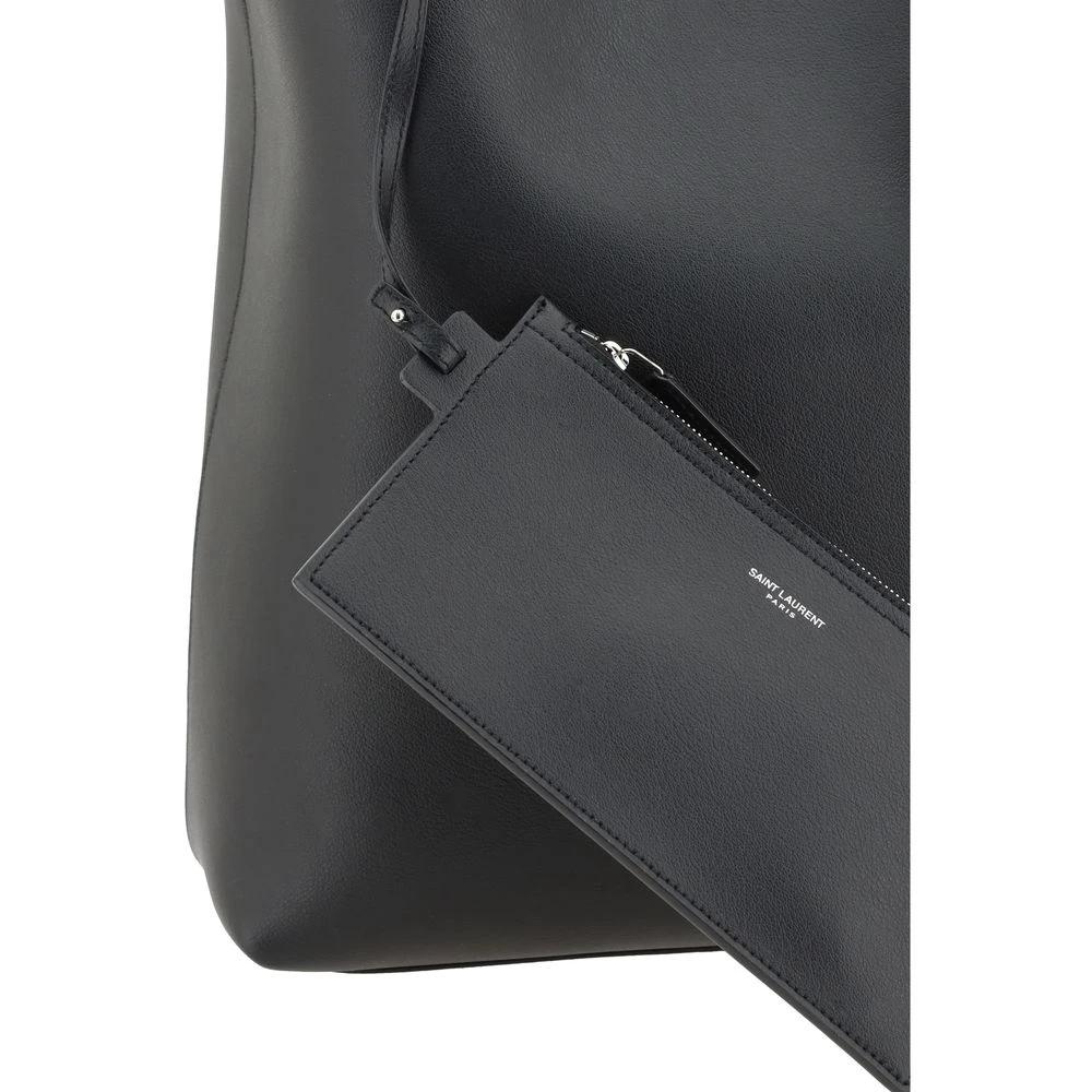Saint Laurent Black Calf Leather Bos Taurus Handbag by Saint Laurent