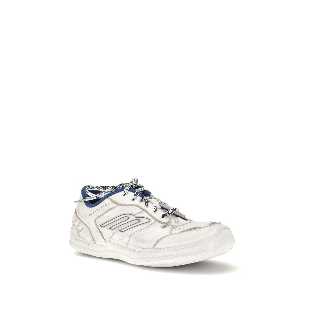 Balenciaga Gray Calf Leather Bos Taurus Athletic Sneakers