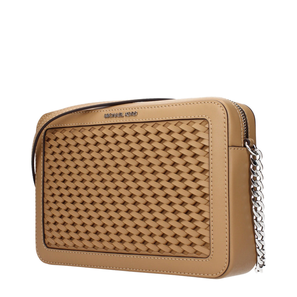 Michael Kors Brown Leather Crossbody Bag