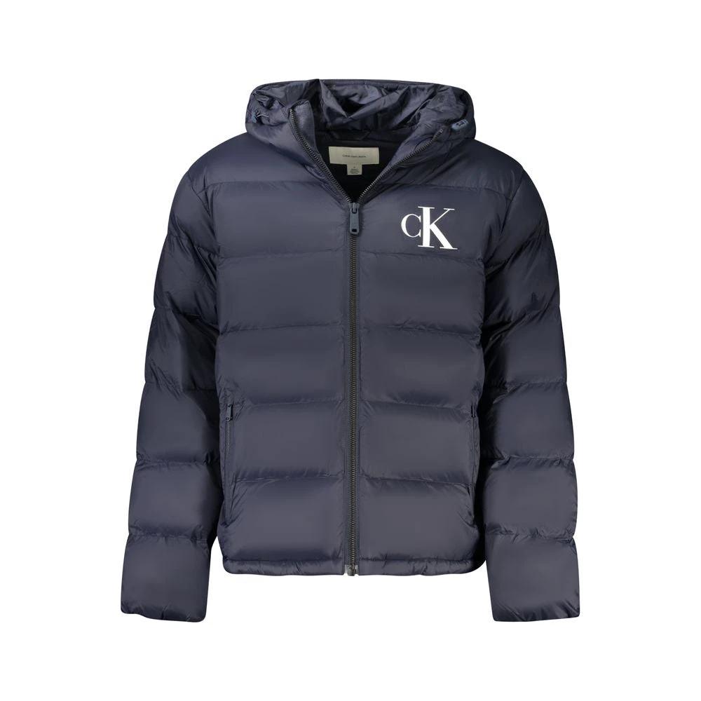 Calvin Klein Blu Poliammide Men's Jacket Calvin Klein