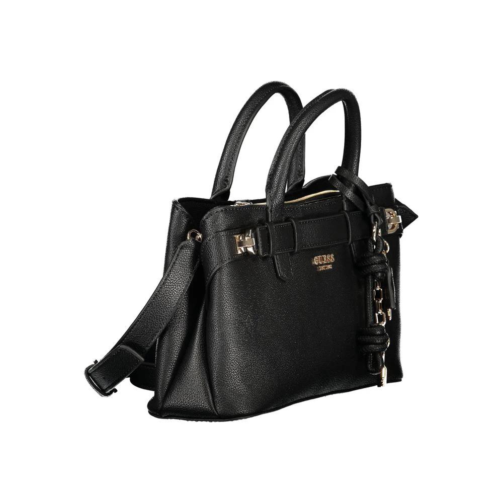 Guess Jeans Nero Poliuretano Women Handbag