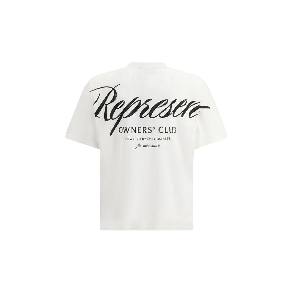 T-shirt en coton blanc Représente