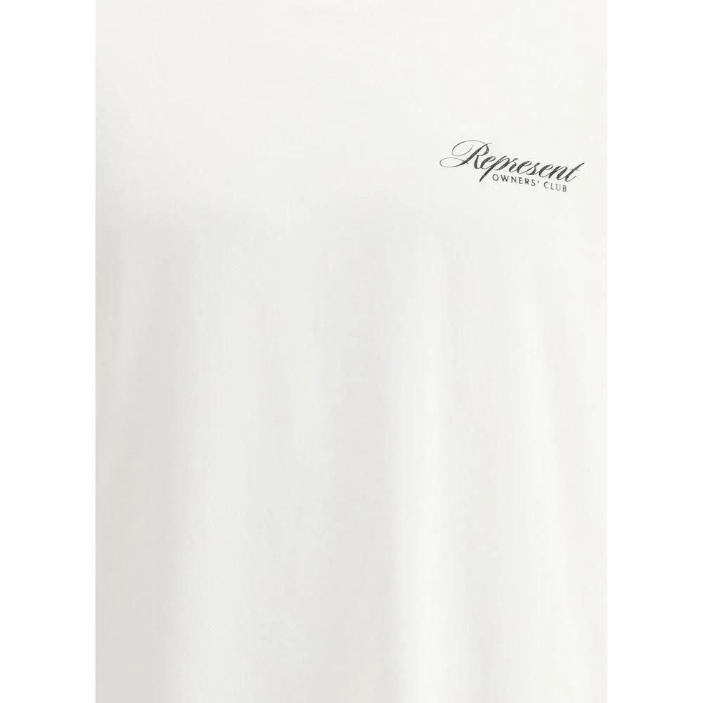 T-shirt en coton blanc Représente