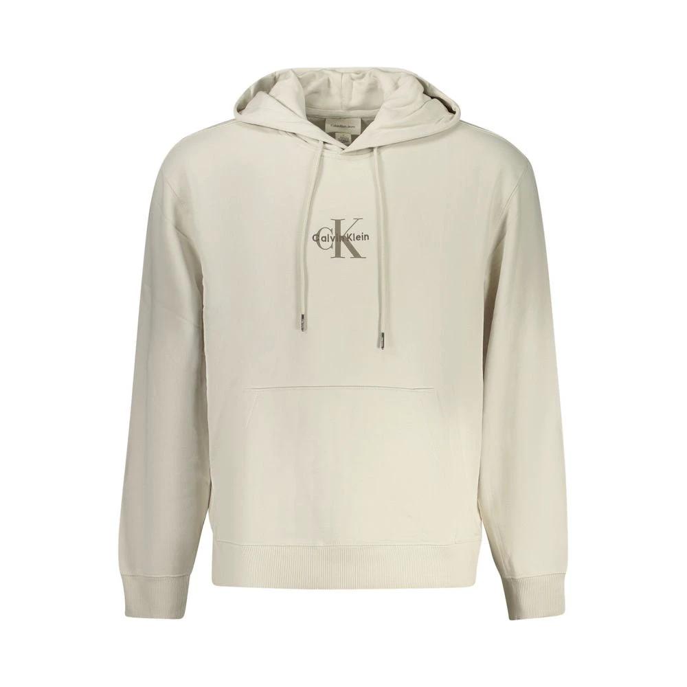 Calvin Klein Beige Cotton Men's Hoodie