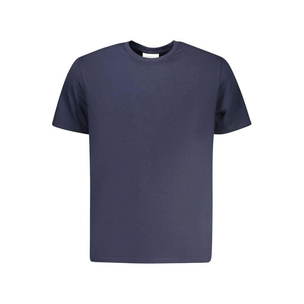 Calvin Klein Blue Cotton Men's T-Shirt Calvin Klein