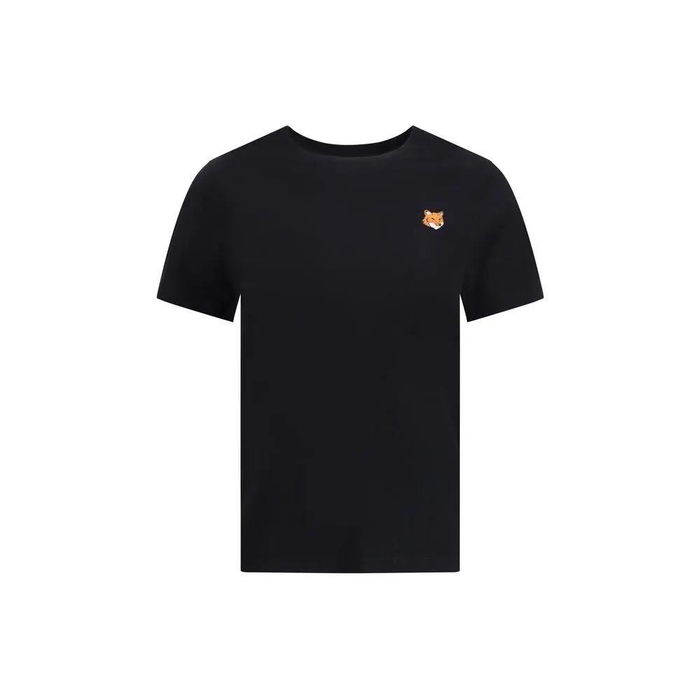 T-shirt en coton noir Maison Kitsuné