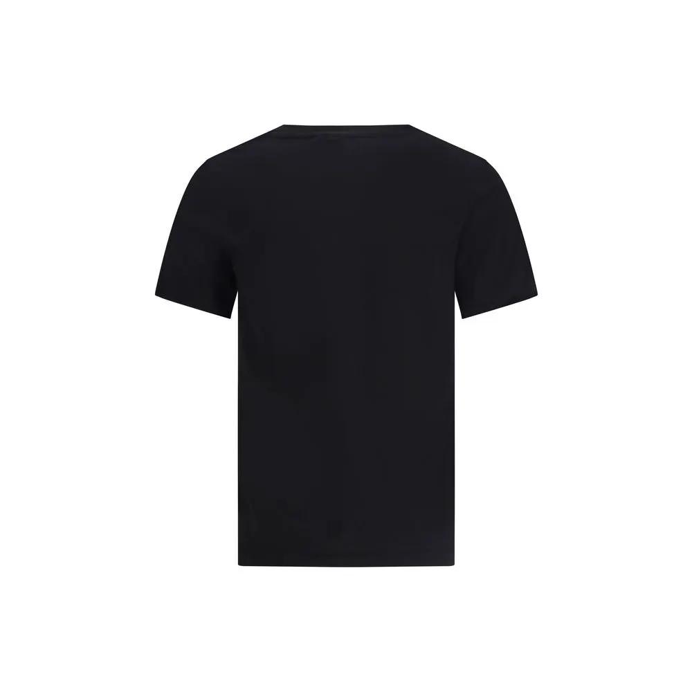 T-shirt en coton noir Maison Kitsuné