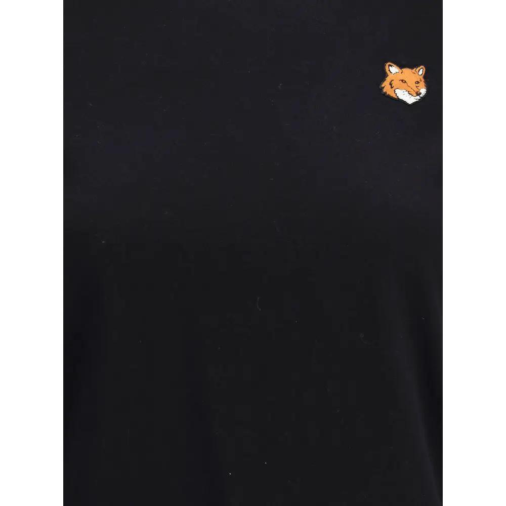 T-shirt en coton noir Maison Kitsuné