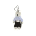 Porte-clés Prada multicolore en coton