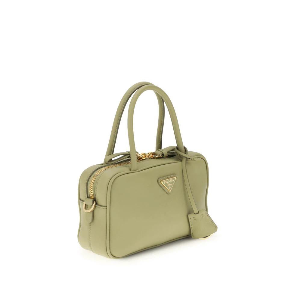 Prada Bicolor Calf Leather Bos Taurus Handbag by Prada