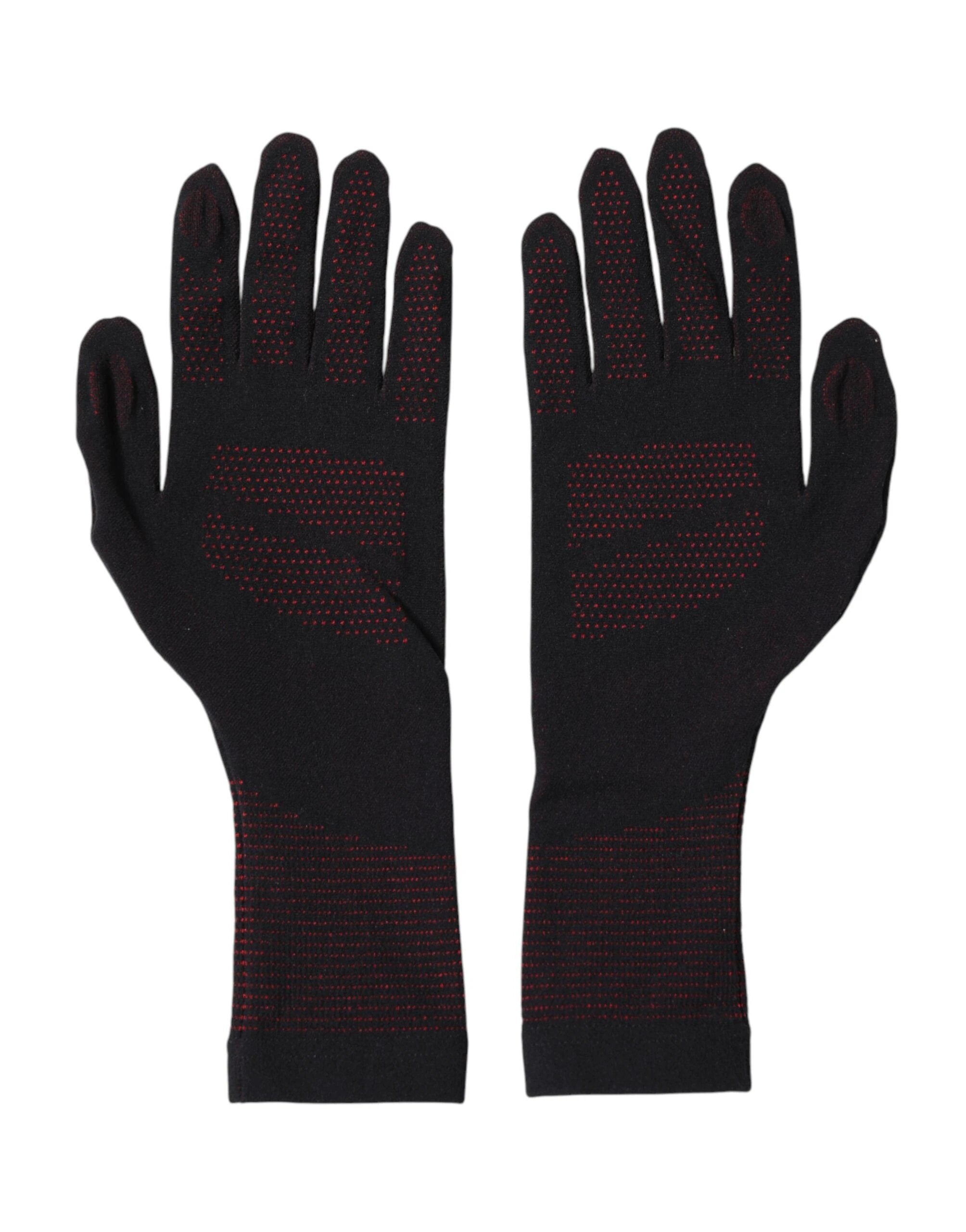 Dolce & Gabbana Black DG Logo Cotton Hands Mitten Men Gloves by Dolce & Gabbana