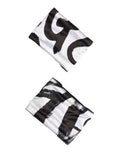 Dolce & Gabbana Black White DG Logo Silk 1 Pair Wristband by Dolce & Gabbana