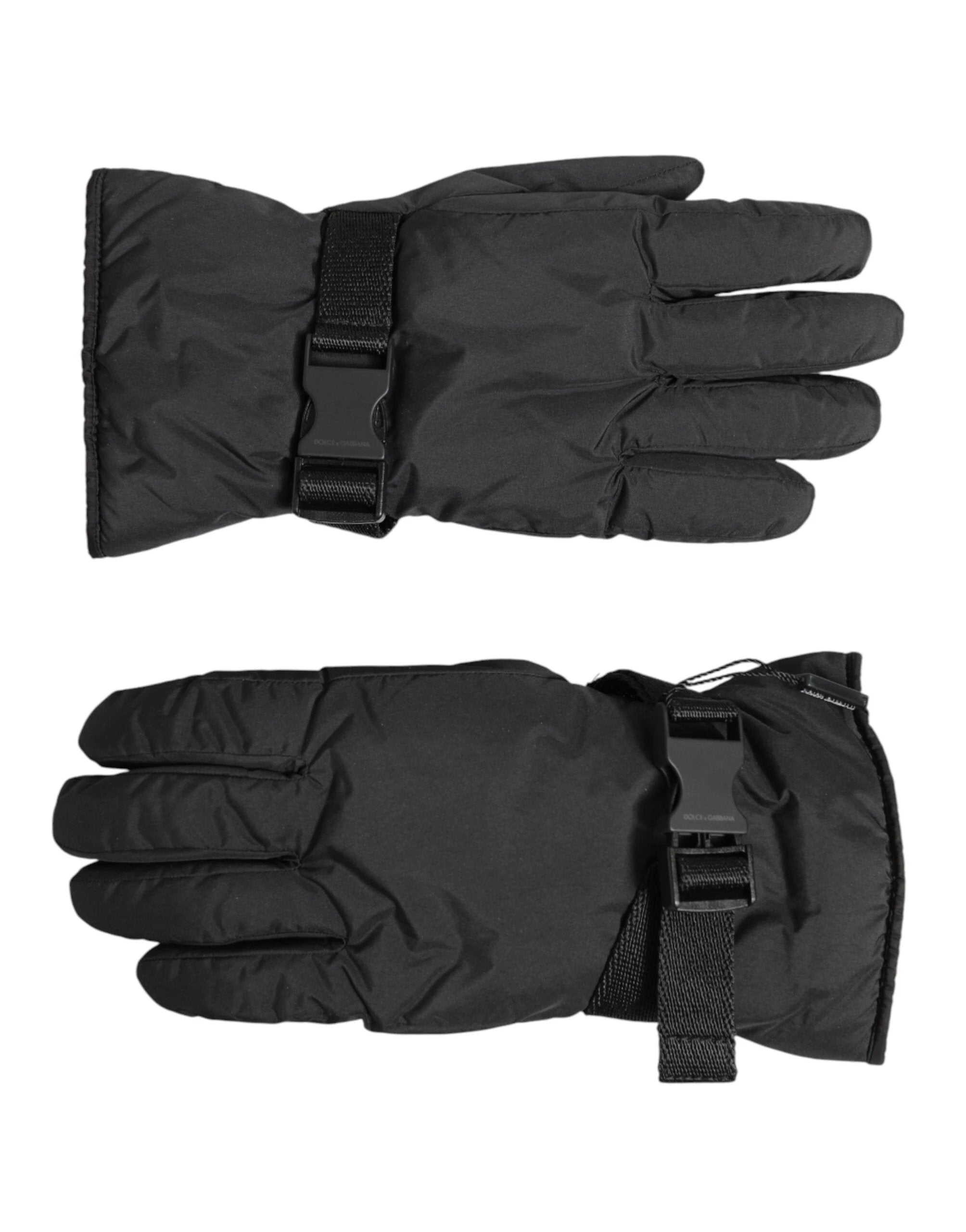 Dolce & Gabbana Black Windproof Ski Winter Warm Non Slip Gloves by Dolce & Gabbana