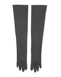 Dolce & Gabbana Dark Gray Viscose Elbow Length Mitten Men Gloves by Dolce & Gabbana