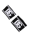 Dolce & Gabbana Black White DG Logo Cotton 1 Pair One Wristband by Dolce & Gabbana