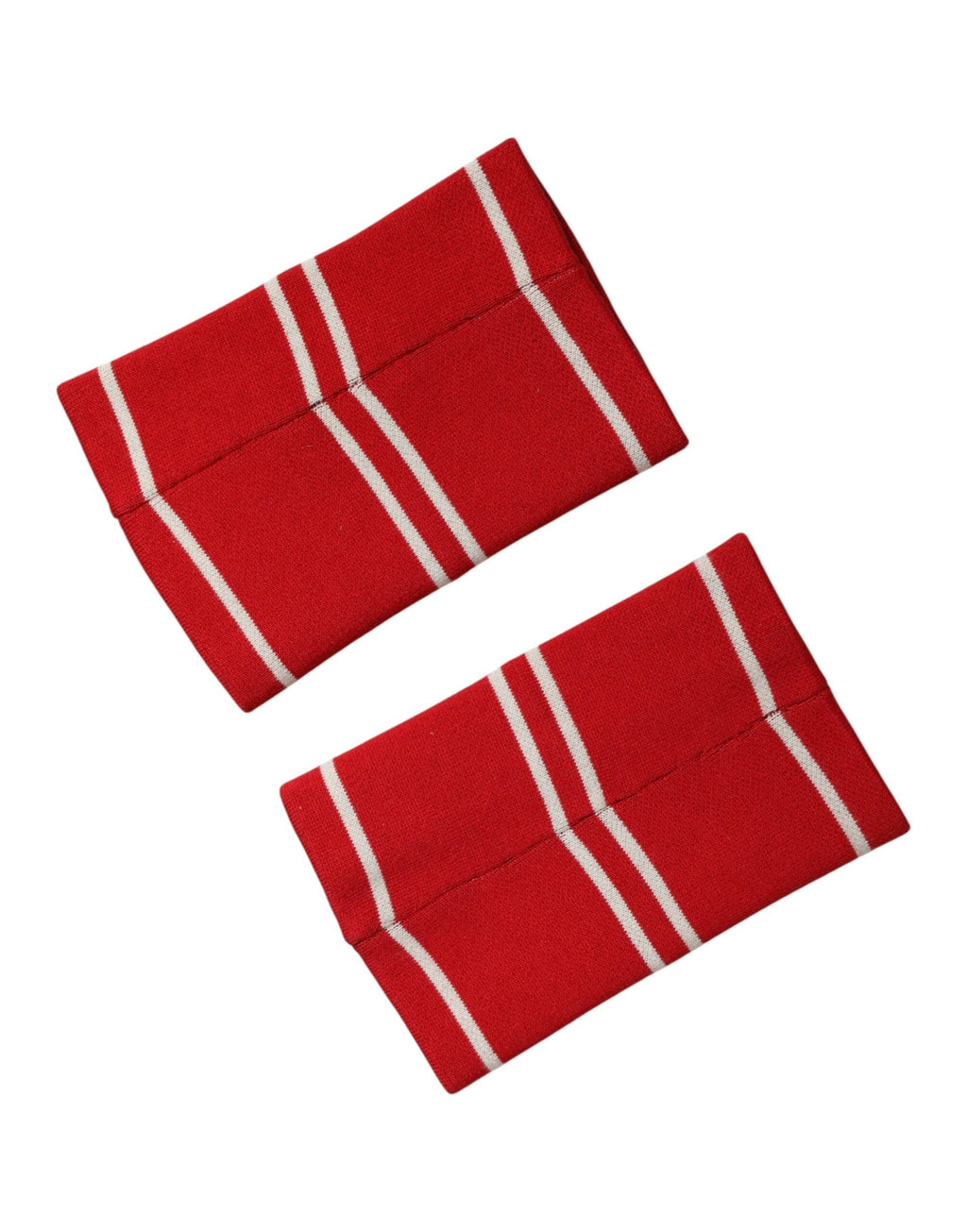Dolce & Gabbana Red White DG Logo Cotton 1 Pair One SIze Wristband by Dolce & Gabbana