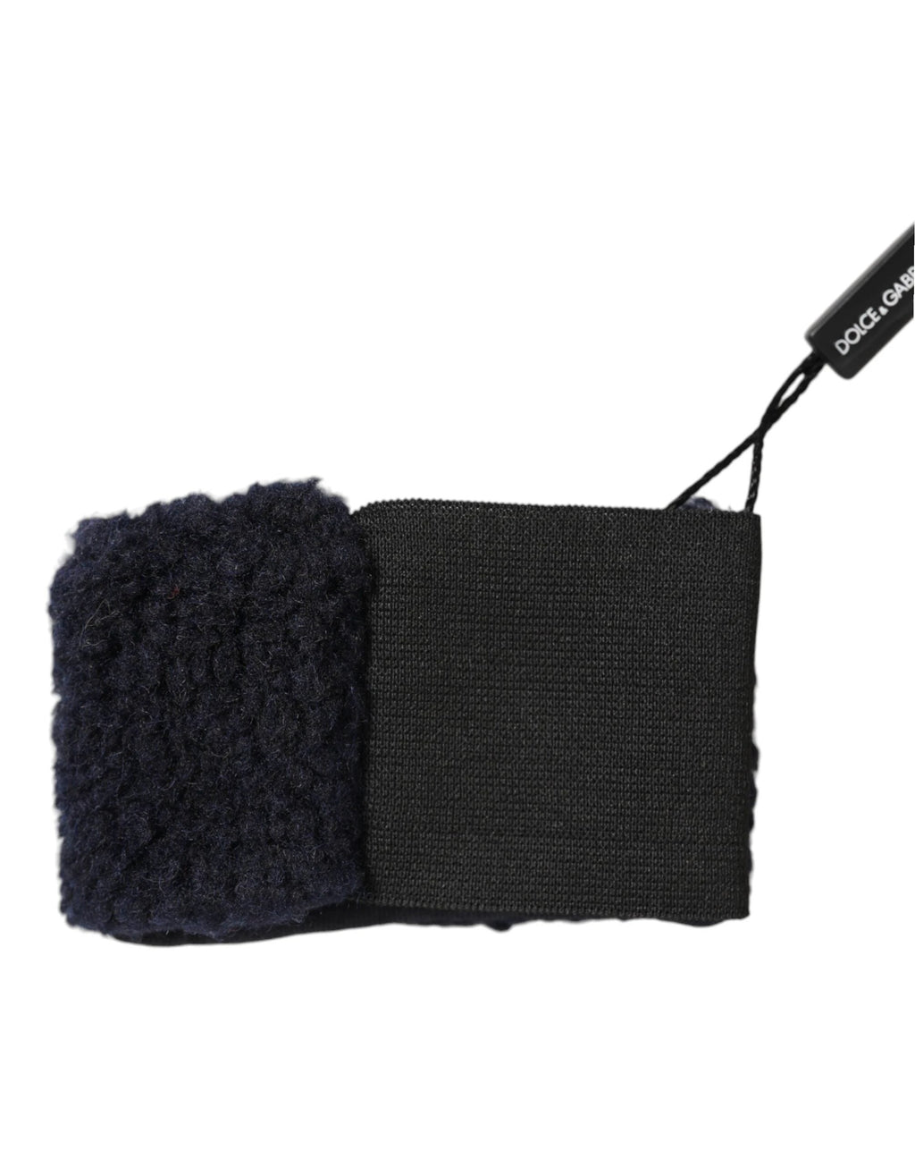 Dolce & Gabbana Black Wool Knitted Sweatbands Men Wristband by Dolce & Gabbana