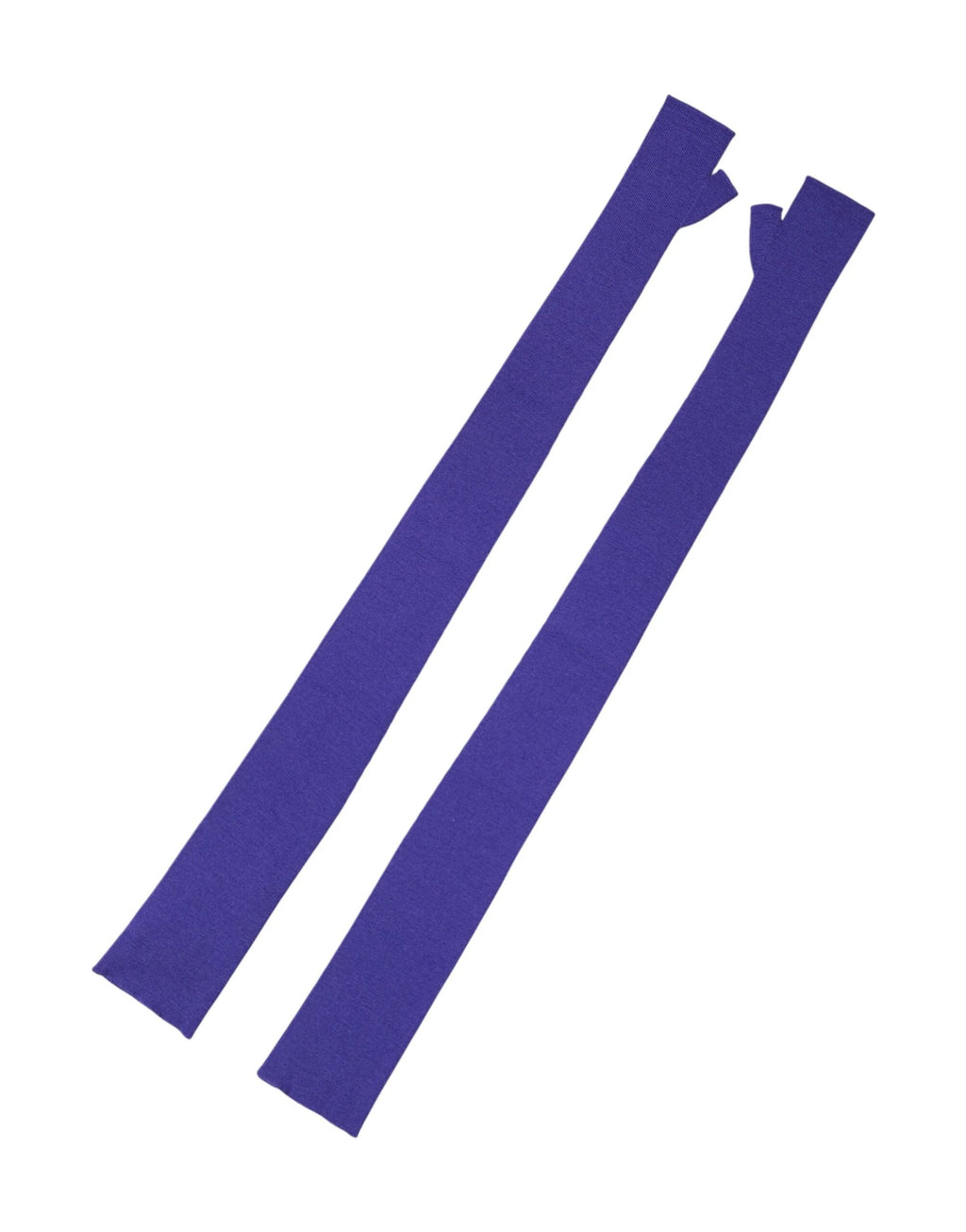 Dolce & Gabbana Violet Wool Fingerless Elbow Length Mitten Gloves by Dolce & Gabbana