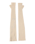 Dolce & Gabbana Beige Wool Fingerless Elbow Length Women Gloves by Dolce & Gabbana