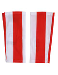 Dolce & Gabbana Red White Nylon Fingerless Wrist Length Gloves by Dolce & Gabbana