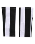 Dolce & Gabbana Black White Nylon Fingerless Wrist Length Gloves by Dolce & Gabbana