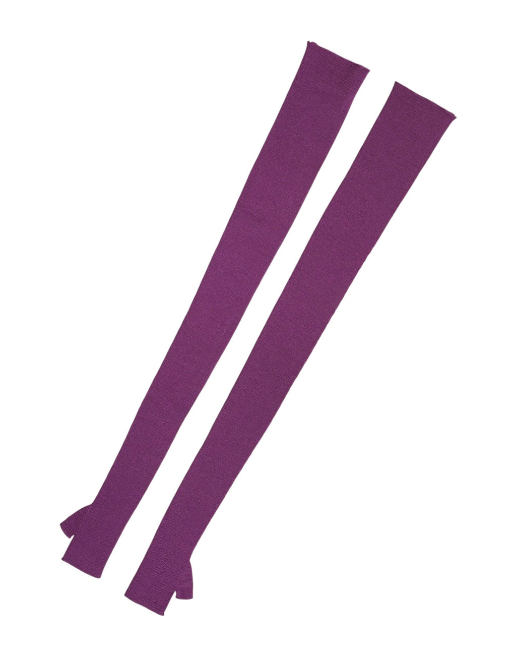 Dolce & Gabbana Purple Wool Fingerless Elbow Length Women One Size Gloves by Dolce & Gabbana