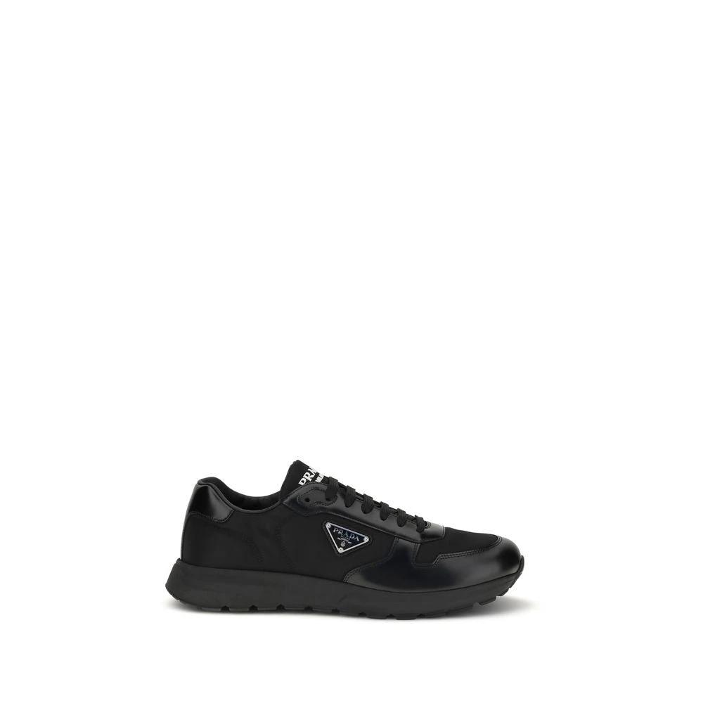 Prada Black Recycled Polyamide Athletic Sneakers by Prada