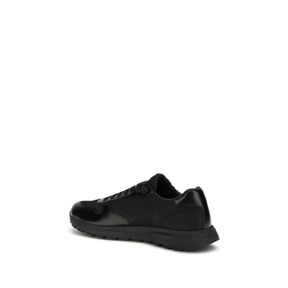 Prada Black Recycled Polyamide Athletic Sneakers by Prada