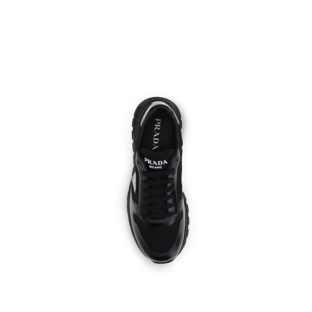 Prada Black Recycled Polyamide Athletic Sneakers by Prada