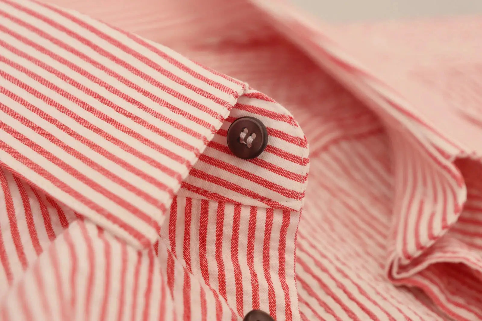 Chemise à manches courtes en coton rayé rouge et blanc Dolce &amp; Gabbana