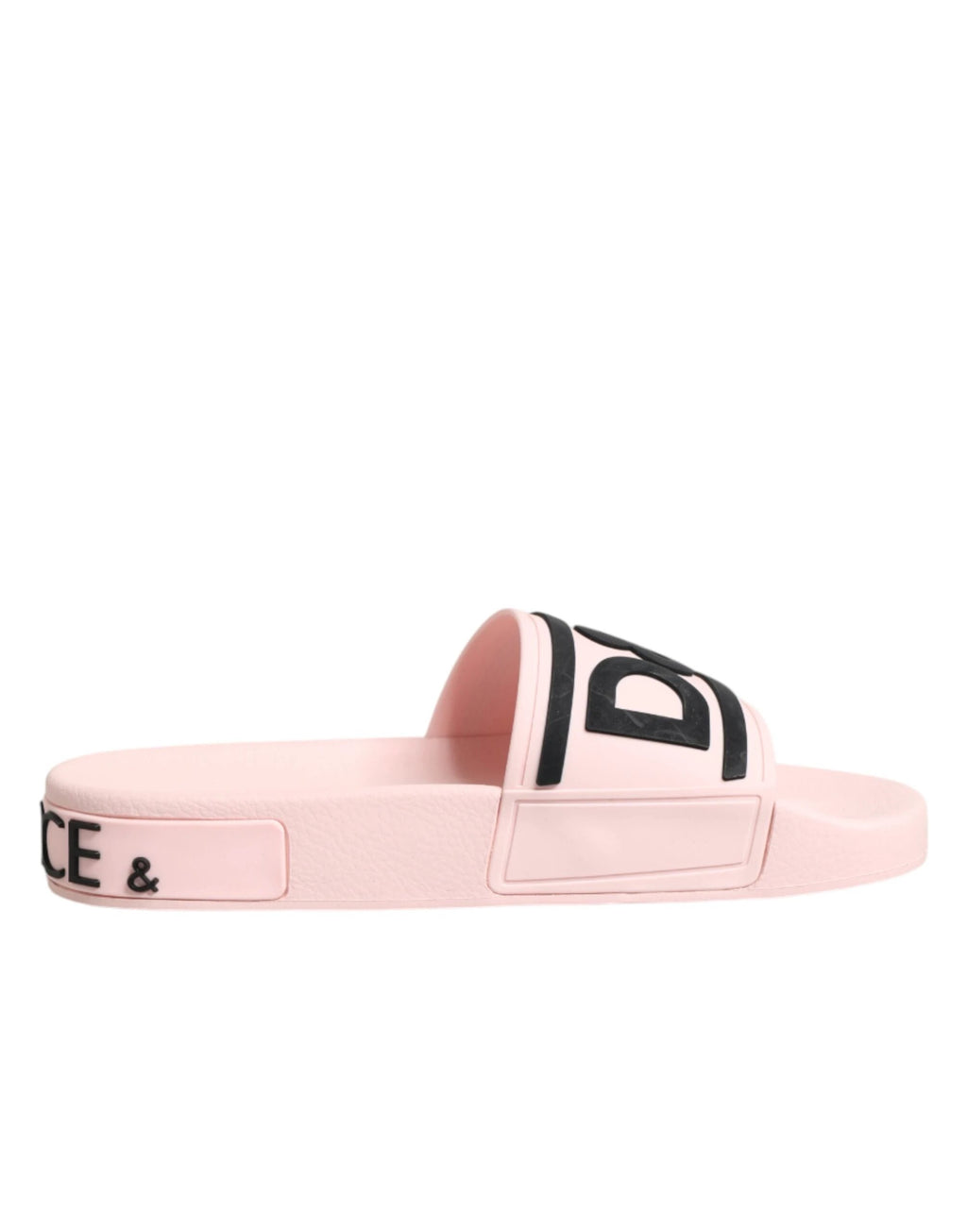 Dolce & Gabbana Pink Rubber Slides Sandals Beachwear Shoes by Dolce & Gabbana