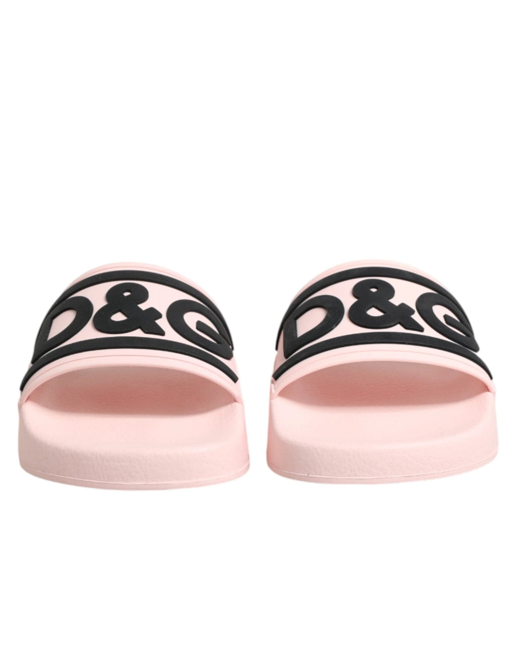 Dolce & Gabbana Pink Rubber Slides Sandals Beachwear Shoes by Dolce & Gabbana
