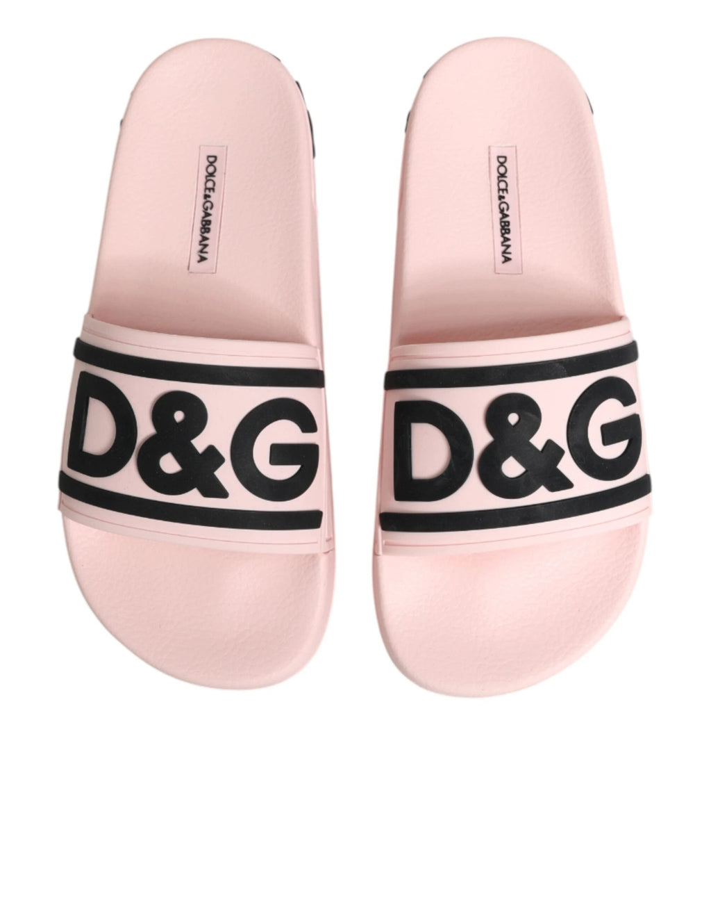 Dolce & Gabbana Pink Rubber Slides Sandals Beachwear Shoes by Dolce & Gabbana