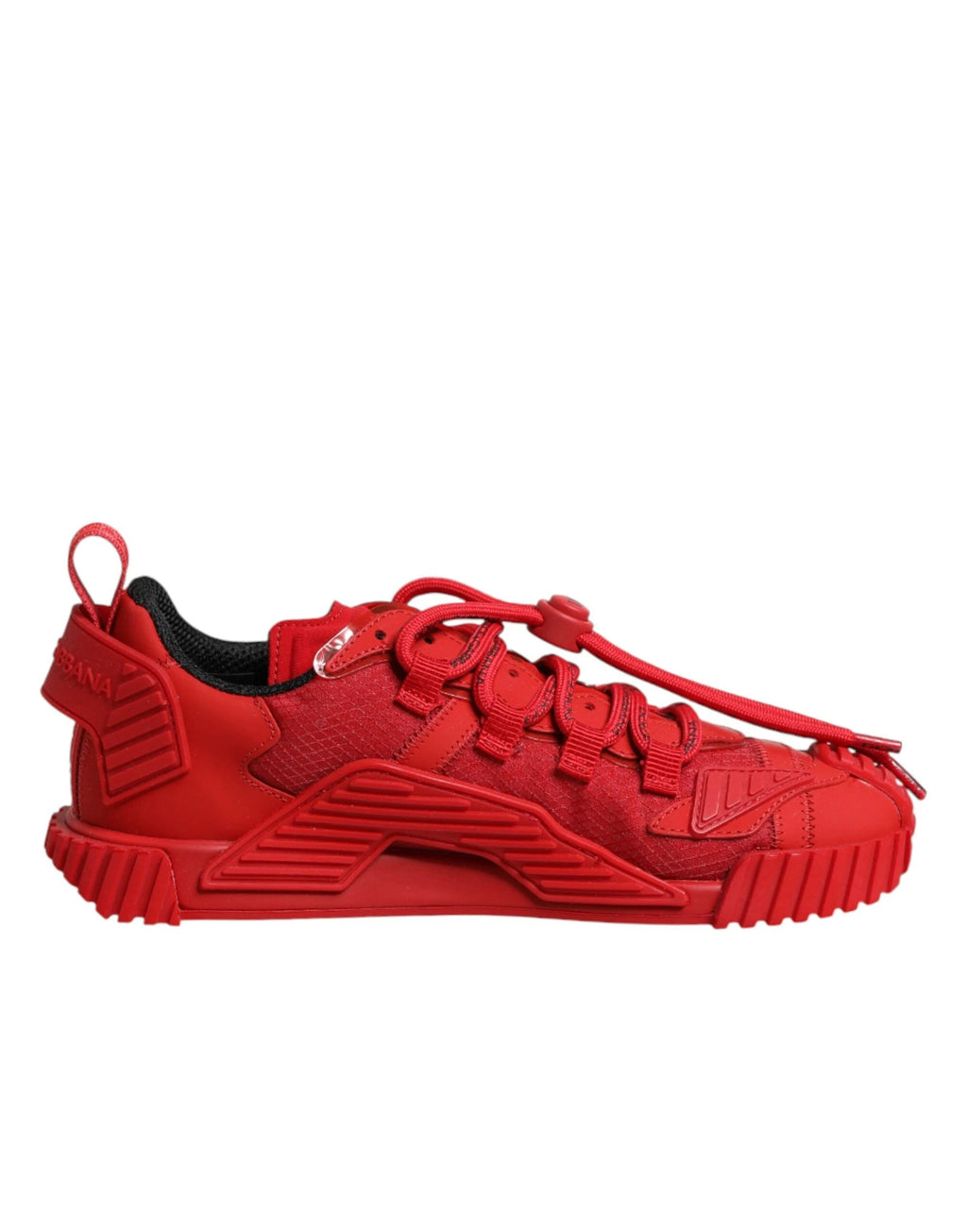 Dolce & Gabbana Red Logo Lace Low Top NS1 Sneakers Shoes by Dolce & Gabbana