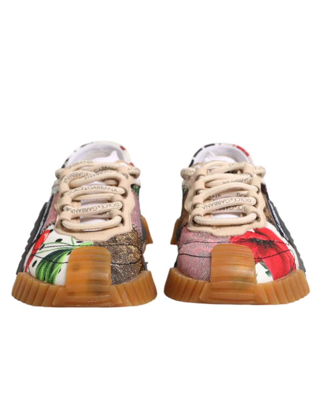 Dolce & Gabbana Multicolor Logo Low Top NS1 Sneakers Shoes by Dolce & Gabbana