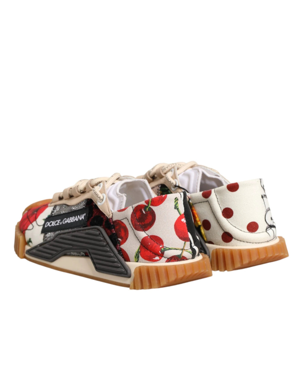 Dolce & Gabbana Multicolor Logo Low Top NS1 Sneakers Shoes by Dolce & Gabbana