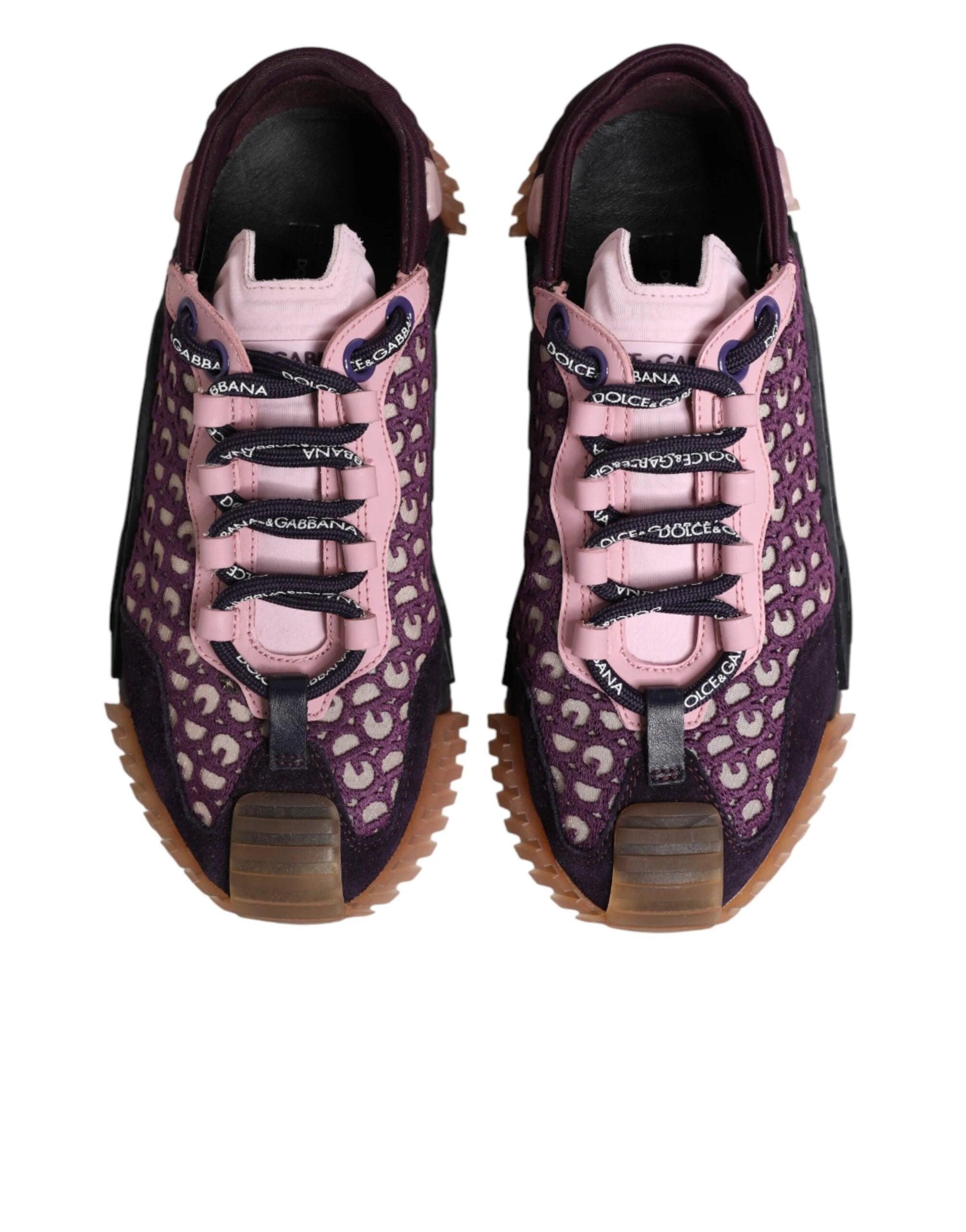 Dolce & Gabbana Multicolor Logo Low Top NS1 Sneakers Shoes by Dolce & Gabbana